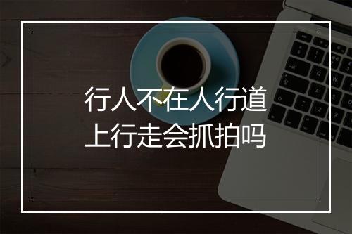 行人不在人行道上行走会抓拍吗