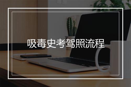 吸毒史考驾照流程
