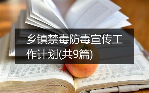 乡镇禁毒防毒宣传工作计划(共9篇)