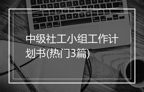 中级社工小组工作计划书(热门3篇)