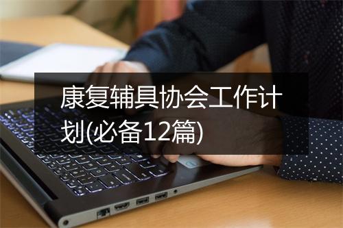 康复辅具协会工作计划(必备12篇)