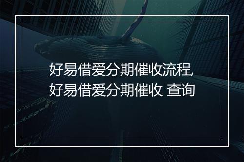 好易借爱分期催收流程,好易借爱分期催收 查询