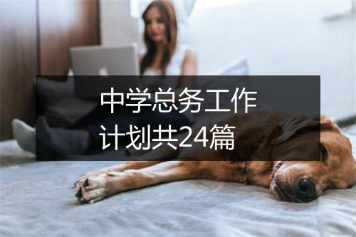 中学总务工作计划共24篇