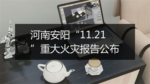 河南安阳“11.21”重大火灾报告公布