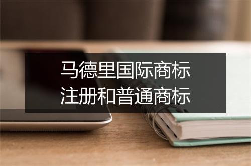 马德里国际商标注册和普通商标