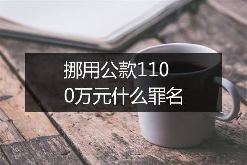 挪用公款1100万元什么罪名
