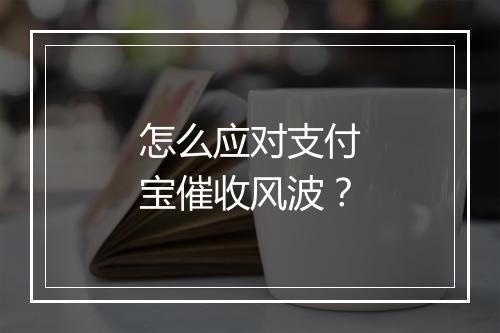 怎么应对支付宝催收风波?
