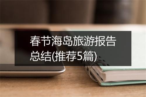 春节海岛旅游报告总结(推荐5篇)