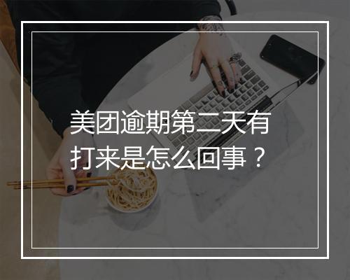 美团逾期第二天有 打来是怎么回事?