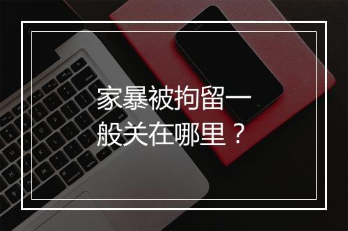 家暴被拘留一般关在哪里?