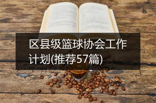 区县级篮球协会工作计划(推荐57篇)