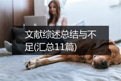 文献综述总结与不足(汇总11篇)