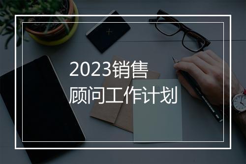2023销售顾问工作计划