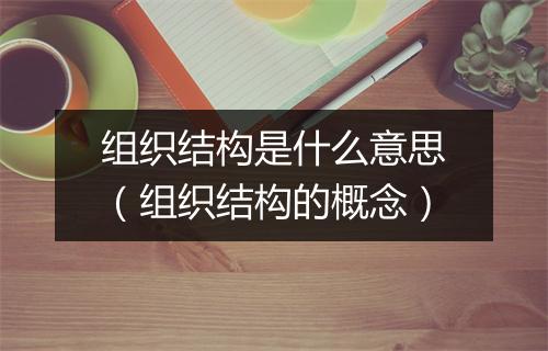 组织结构是什么意思(组织结构的概念)