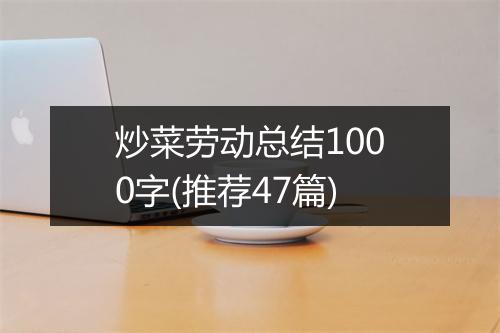 炒菜劳动总结1000字(推荐47篇)