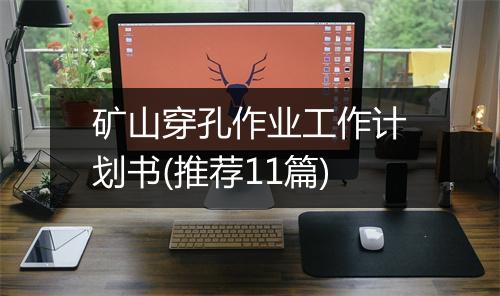 矿山穿孔作业工作计划书(推荐11篇)