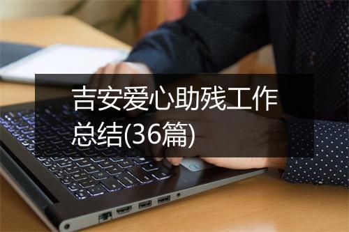 吉安爱心助残工作总结(36篇)