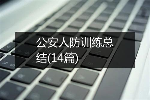 公安人防训练总结(14篇)