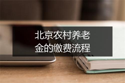 北京农村养老金的缴费流程