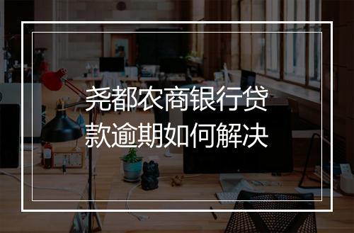 尧都农商银行贷款逾期如何解决