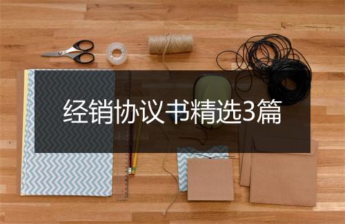 经销协议书精选3篇