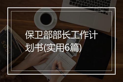 保卫部部长工作计划书(实用6篇)