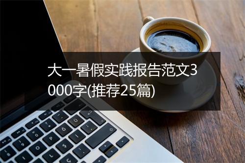 大一暑假实践报告范文3000字(推荐25篇)