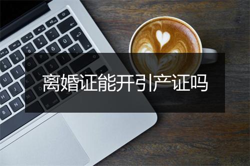 离婚证能开引产证吗