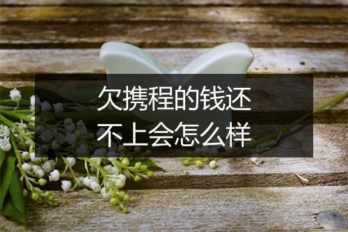 欠携程的钱还不上会怎么样