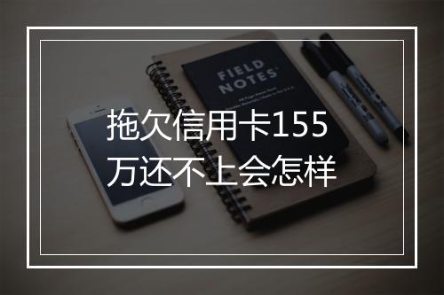 拖欠信用卡155万还不上会怎样