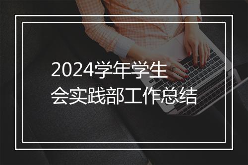 2024学年学生会实践部工作总结