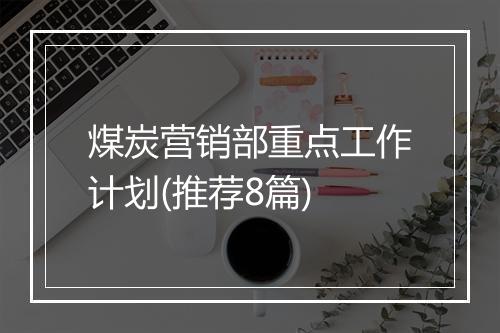 煤炭营销部重点工作计划(推荐8篇)