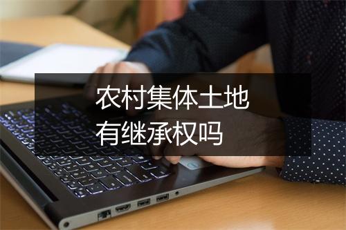 农村集体土地有继承权吗