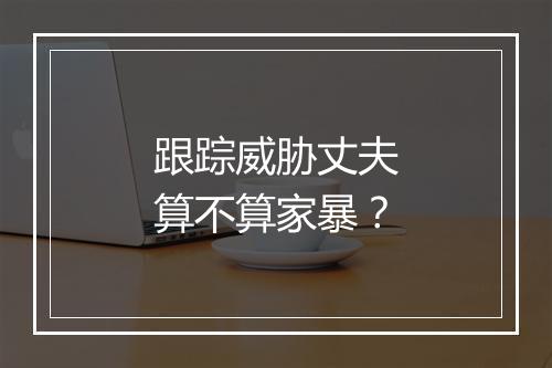 跟踪威胁丈夫算不算家暴?
