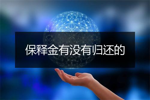保释金有没有归还的