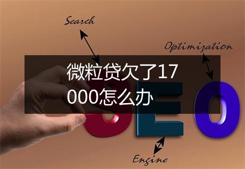 微粒贷欠了17000怎么办