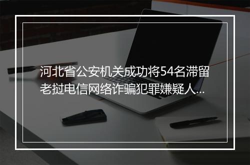 河北省公安机关成功将54名滞留老挝电信网络诈骗犯罪嫌疑人押解回国