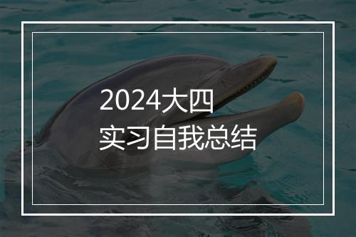 2024大四实习自我总结