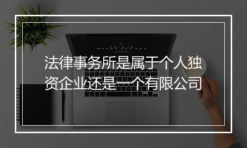 法律事务所是属于个人独资企业还是一个有限公司