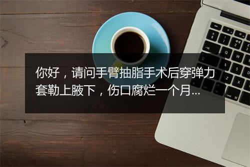 你好,请问手臂抽脂手术后穿弹力套勒上腋下,伤口腐烂一个月位恢复,可以要求赔偿多少钱?抽脂手花费49