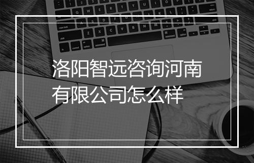 洛阳智远咨询河南有限公司怎么样