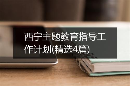 西宁主题教育指导工作计划(精选4篇)