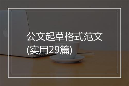公文起草格式范文(实用29篇)