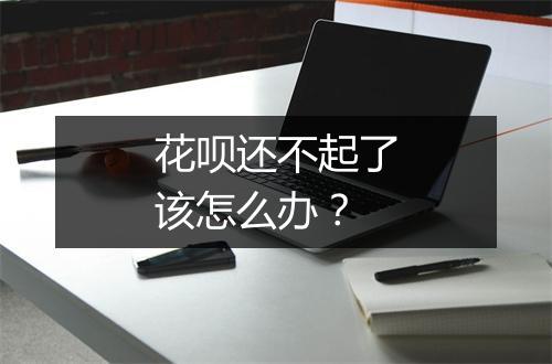 花呗还不起了该怎么办?