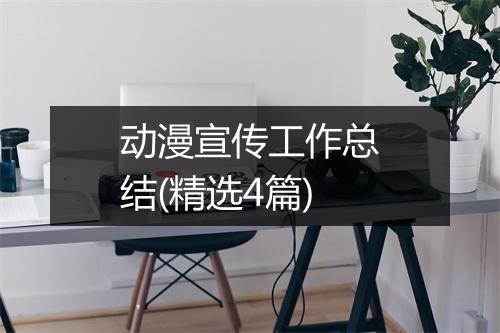 动漫宣传工作总结(精选4篇)