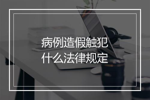 病例造假触犯什么法律规定