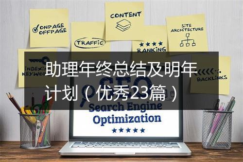 助理年终总结及明年计划(优秀23篇)