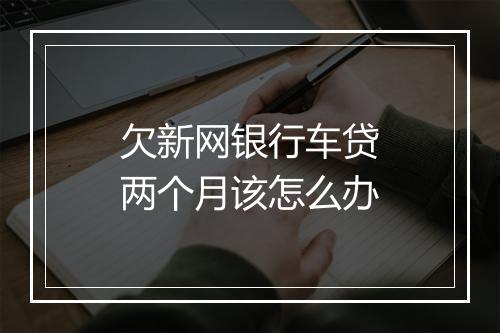 欠新网银行车贷两个月该怎么办