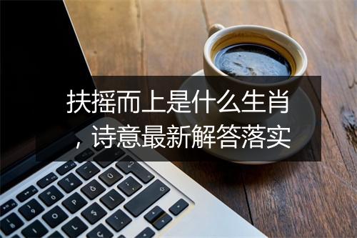 扶摇而上是什么生肖,诗意最新解答落实