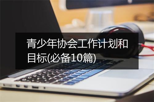 青少年协会工作计划和目标(必备10篇)